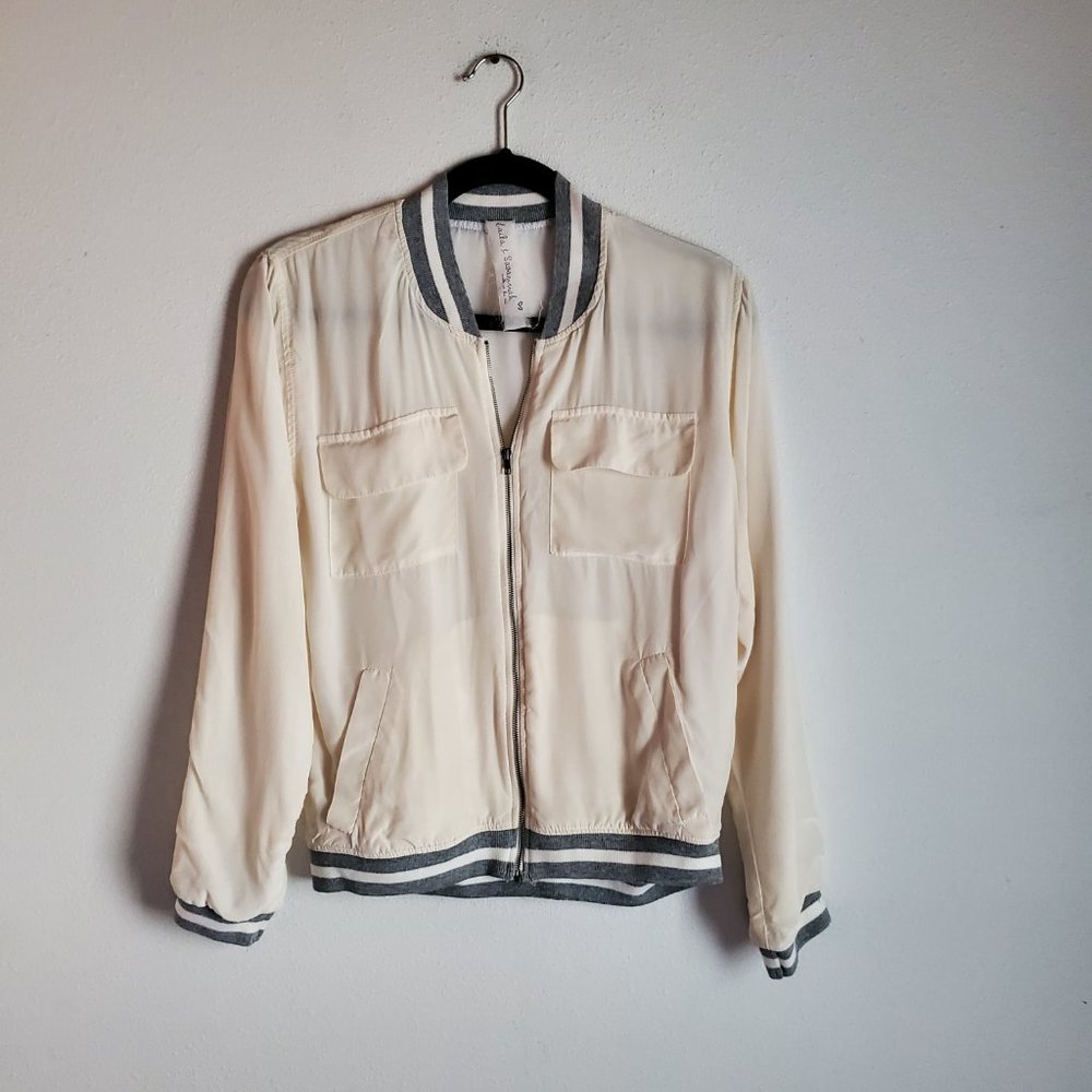 SILK BOMBER JACKET + SILK BOMBER JACKET
